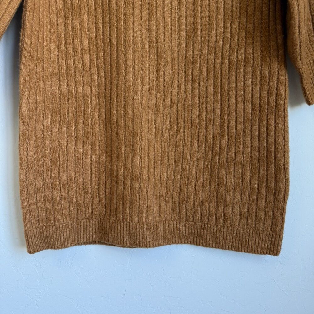 Rachel Parcell Wool Blend Balloon Sleeve Sweater Dress Size S Fall Pumpkin Spice - Picture 3 of 15